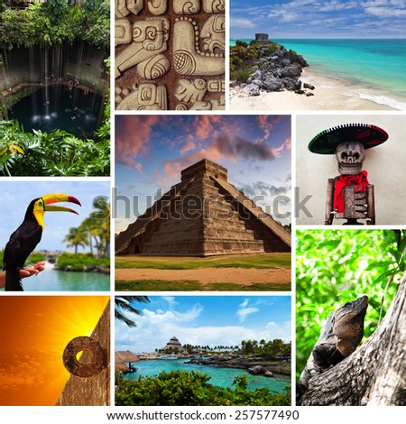 Riviera Maya Views Collage