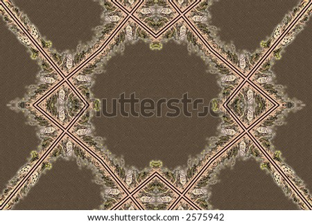 Seamless textile pattern in autumn colors with  burlap texture .