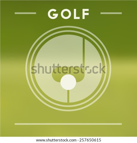 Vector golf background