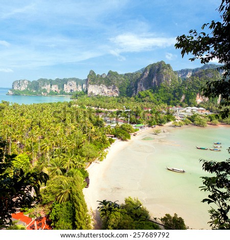 Beautiful views of the tropical landscape. Thailand