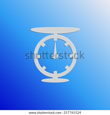 Weighing-machine vector icon