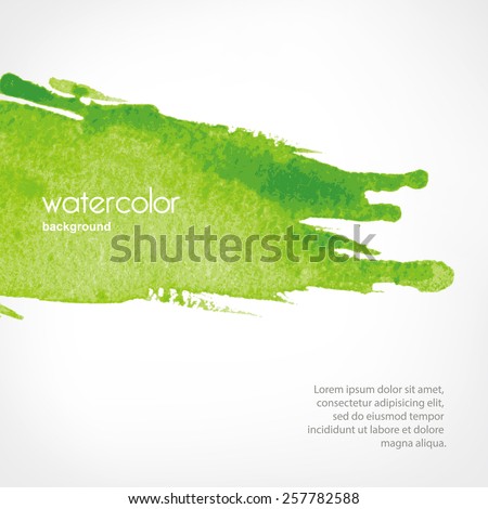 background with Watercolor splash in vector