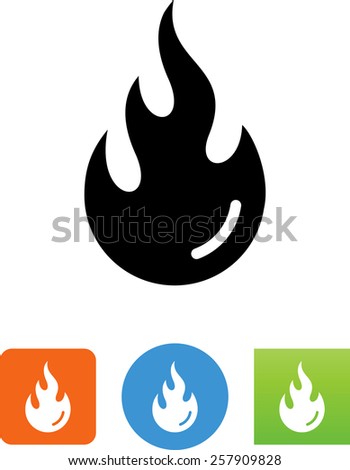 Flaming fire icon