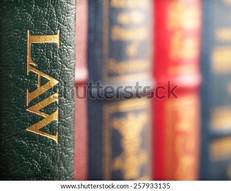 Law book concept