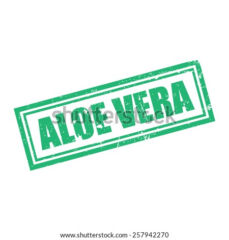 Aloe Vera, Grunge Stamp, Vector illustration