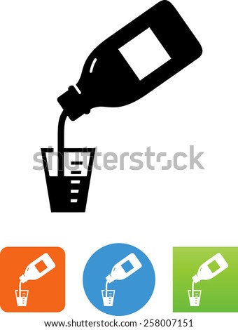 Bottle with medicine icon