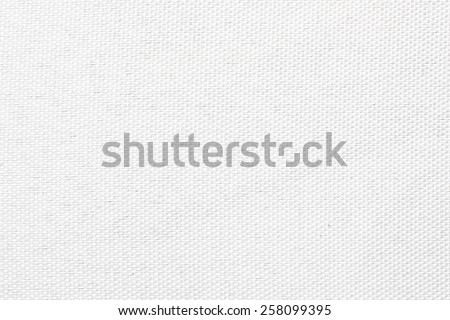 White canvas texture. Simple fabric background. Fiber structure pattern. Royalty-Free Stock Photo #258099395