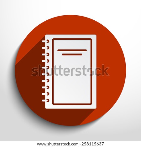 Vector book icon illustration background.