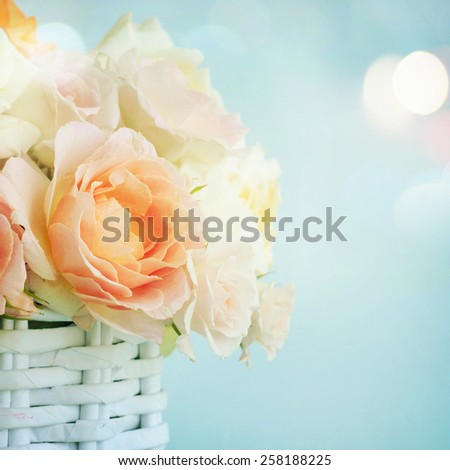 bouquet of mixed roses