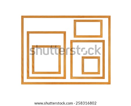 Picture Frame Pine Wood - Stock image