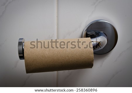 Empty toilet roll 