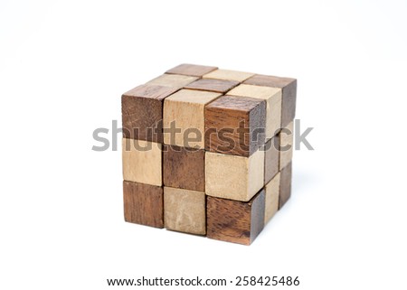 cube wooden toy 