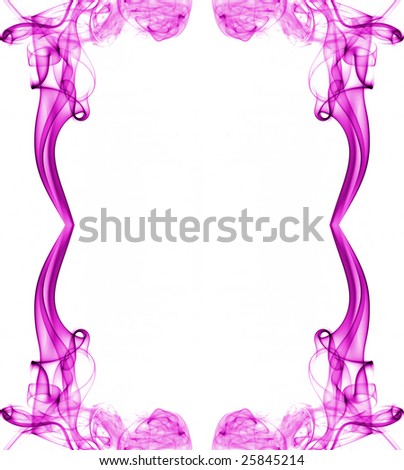 picture frame  of smoke