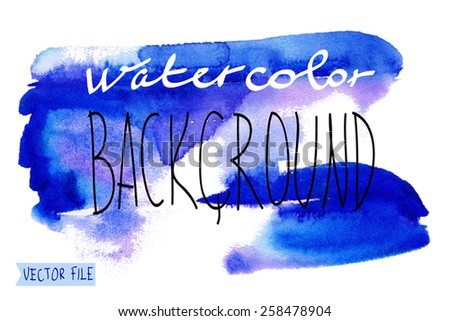 The abstract picturesque vector  background for your text drawn with a water color.Album  " Winter backgrounds.".Album "New Abstract Water Colour Backgrounds". "  Vector watercolor."  