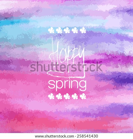 abstract vector hand-drawn watercolor background. colourful template. there is blank place for your text