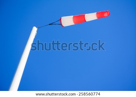 close up of a windsock seen from below