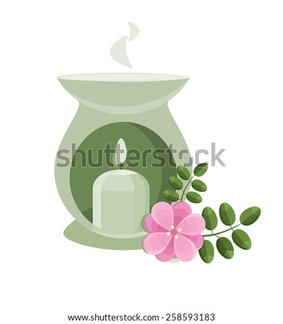 Aroma lamp and rose hip