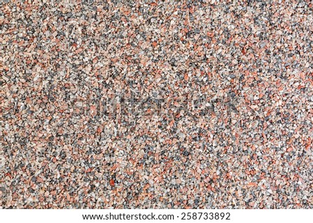 Horizontal gravel texture from quartz. Photo of quartz stones.