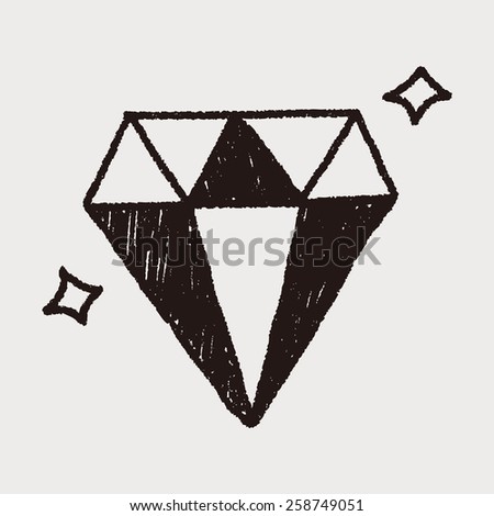 diamond doodle drawing
