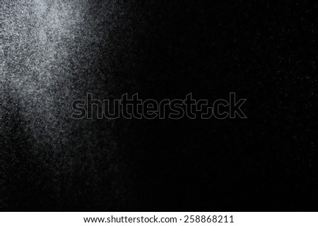 abstract splashes of water on a black background