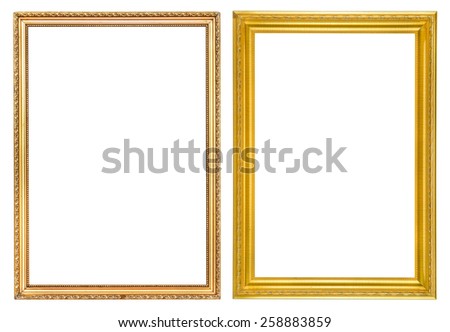 Vintage frames isolate, use for picture frame