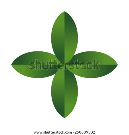 Green Leaves Vector Icon