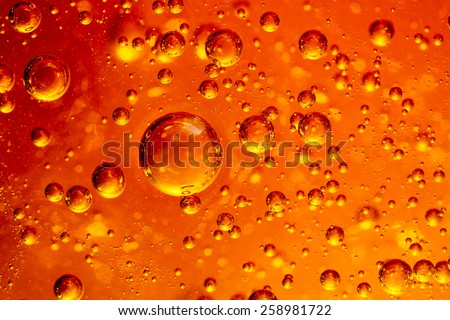 design element.  Beer bubbles macro Royalty-Free Stock Photo #258981722