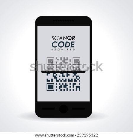 Scan QR Code design, vector illustration
