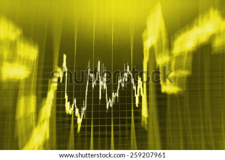 Stock price share price information action on professional trader monitor screen. Colorful collage with financial and business charts and graphs. Finance company background with market data.  