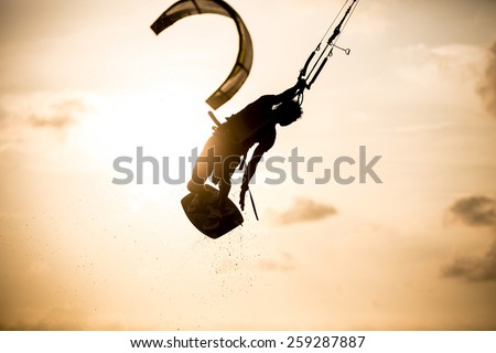 Kitesurfing, Kiteboarding action photos