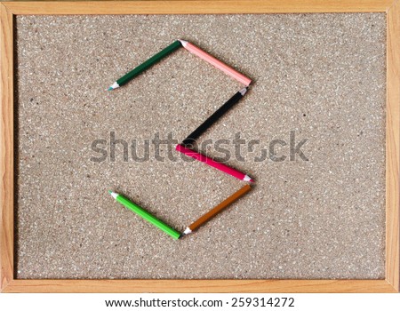 Use the pencil to make number