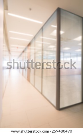 Common generic office building interior blur background