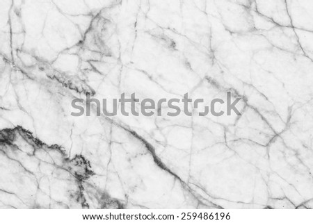 White marble texture background in natural patterned for design.