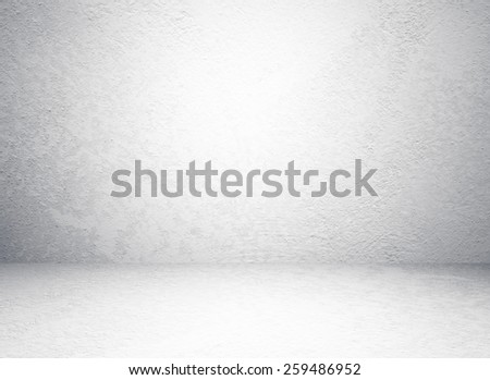 Floor and wall texture background, Empty perspective white cement ground room,  Grunge grey stone concrete seamless background, backdrop, banner, for interior design mock up, template