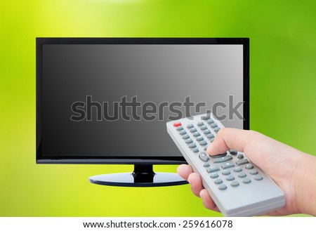 Television and remote control TV 