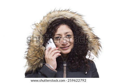 woman talking on phone