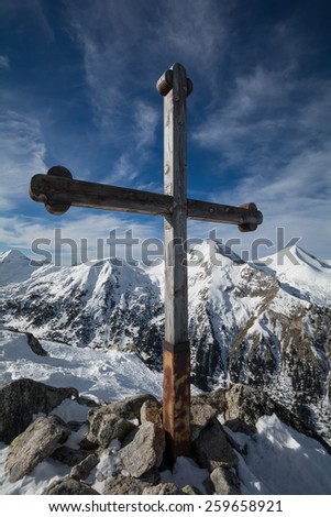 Cross at the peak