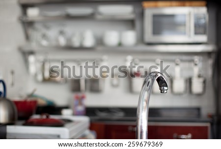 Close up of a faucet
