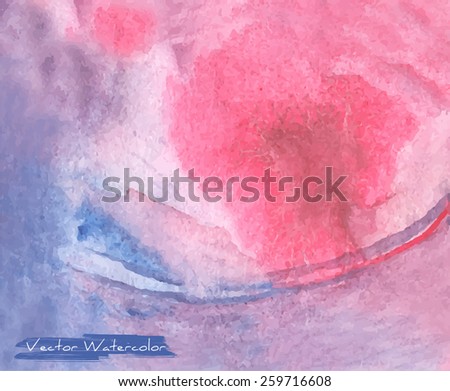 Vector watercolor background with grunge texture