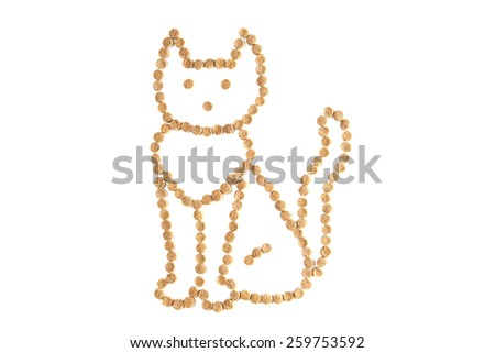 Cat food isolated