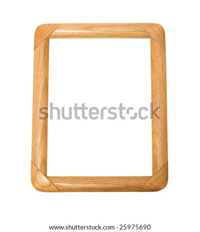 wooden frames isolated on white
