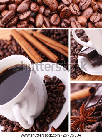 Coffee collage Royalty-Free Stock Photo #25995304