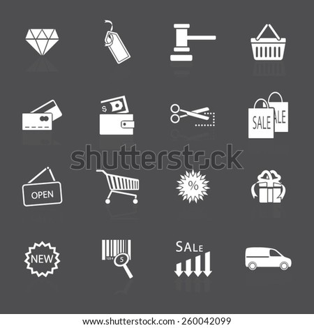 Shopping Icons- Illustration
