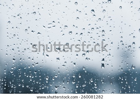 Abstract texture - water drops on glass