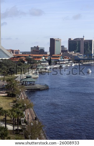 North bank Jacksonville Florida with shopping and dining complex