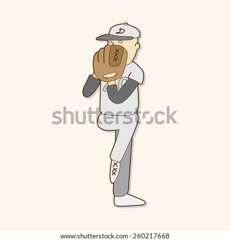 cartoon baseball exercise  