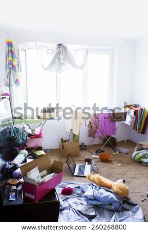 messy in the room Royalty-Free Stock Photo #260268800