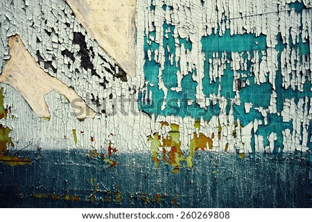 natural wood background with cracked old paint