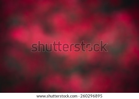 Photo from defocus blur at red flower garden