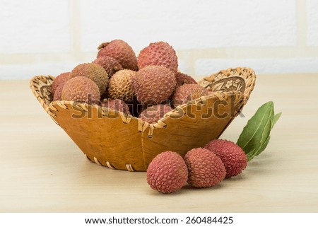 Famous Tropical fruit - lychee - fresh and sweet 